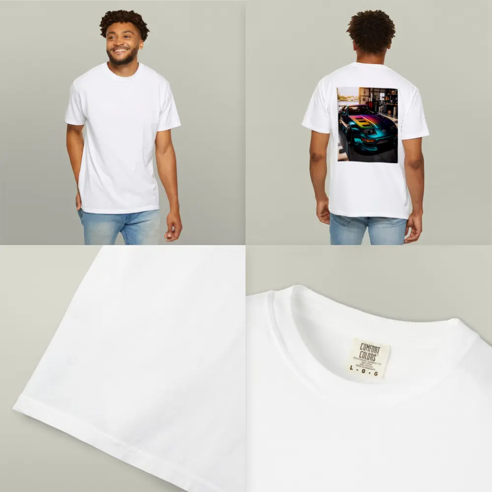 Nissan 300ZX Rainbow Paint Garage Shot – T-Shirts