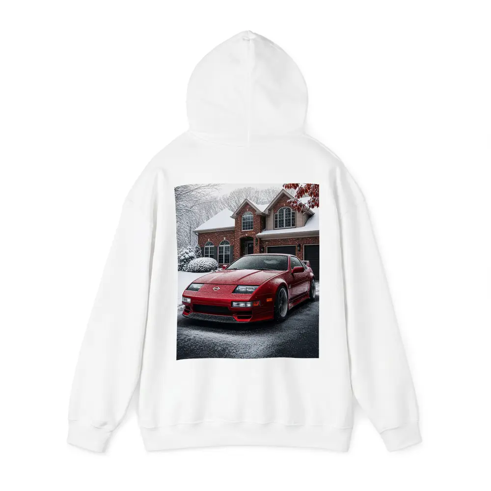 Nissan 300ZX Red Sports Car Winter Snow – Hoodies
