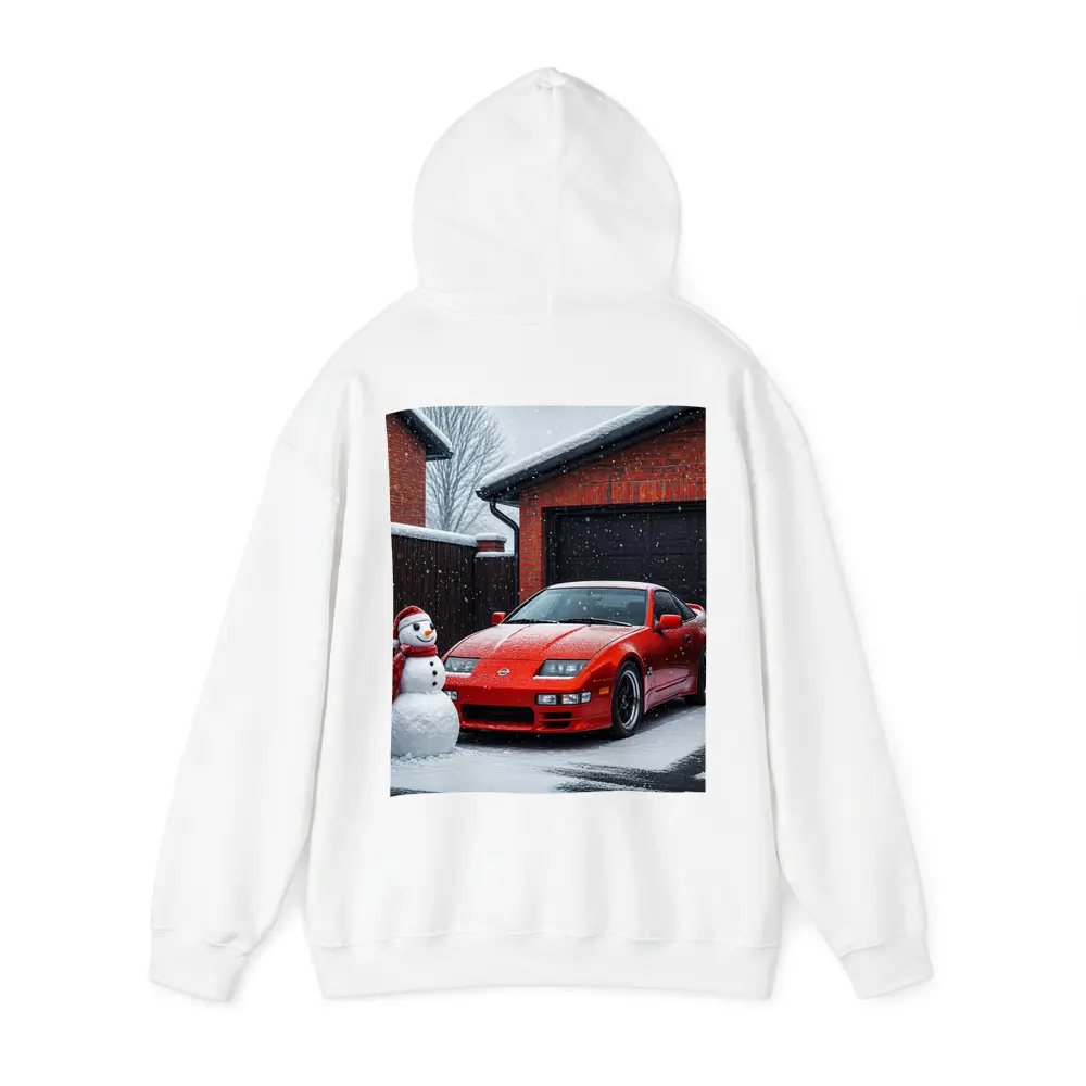 Nissan 300ZX Red Sports Car Winter Snow – Hoodies