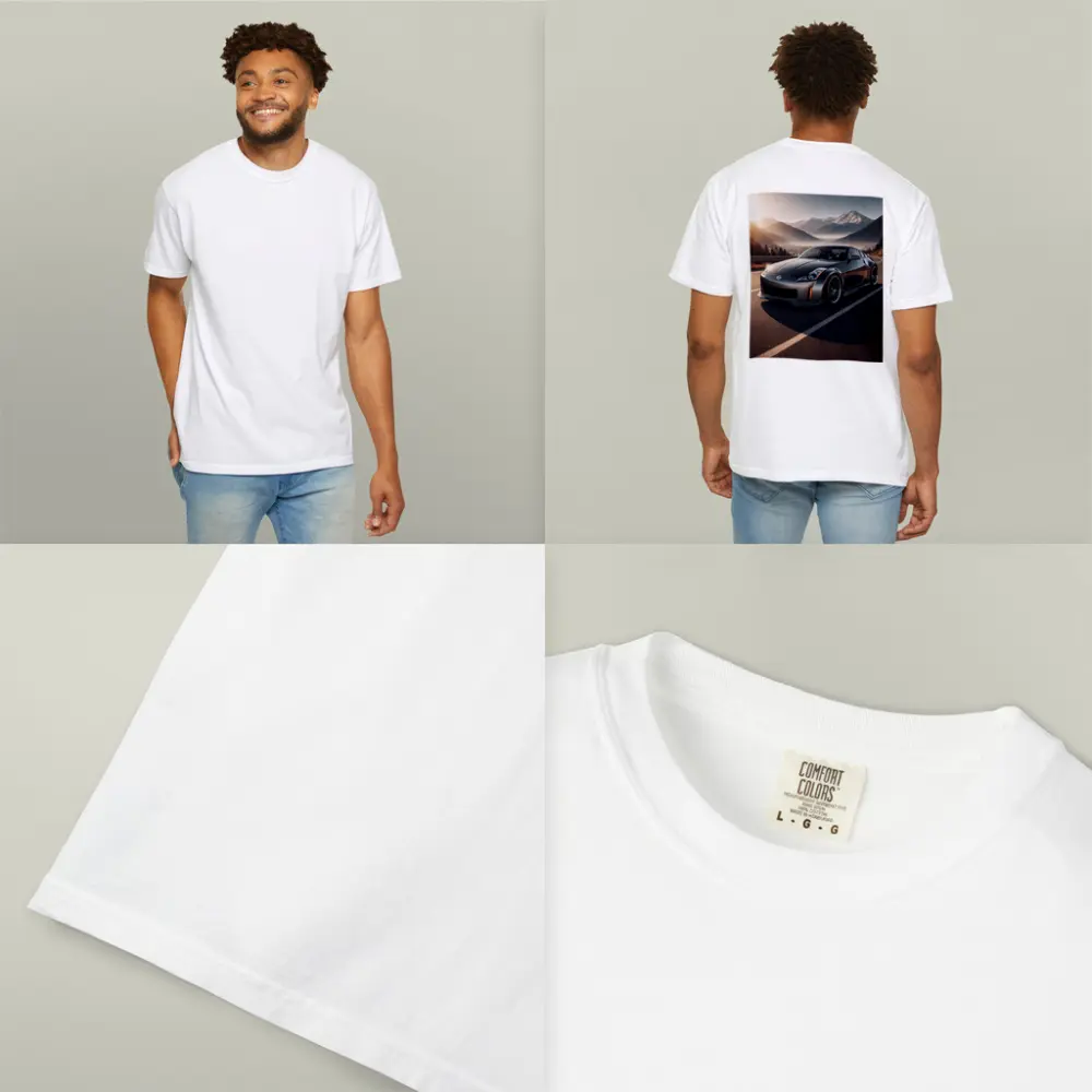 Nissan 350Z Gray Sports Car Mountain Road – T-Shirts