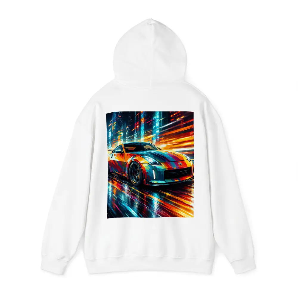 Nissan 350Z Colorful Art City Night – Hoodies