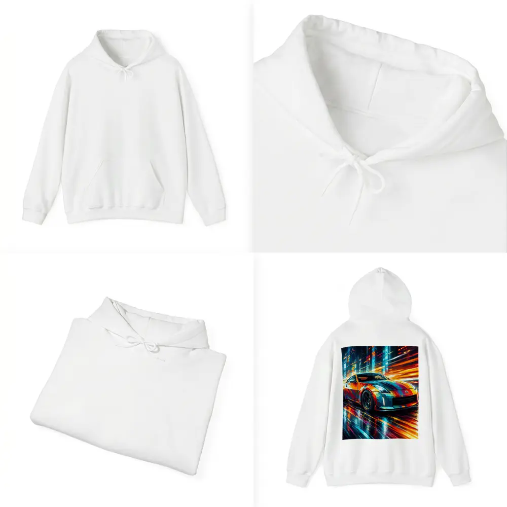 Nissan 350Z Colorful Art City Night – Hoodies