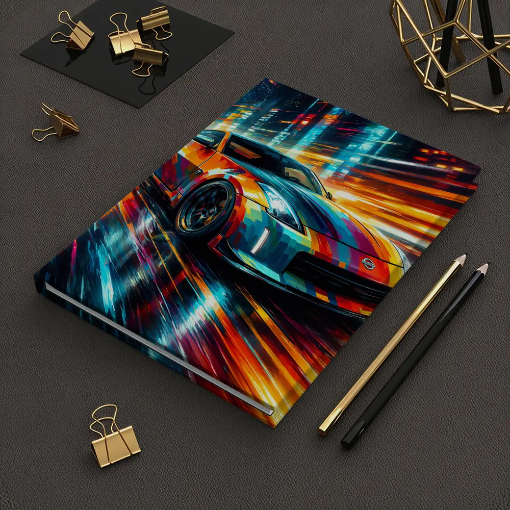 Nissan 350Z Colorful Art City Night – Notebooks