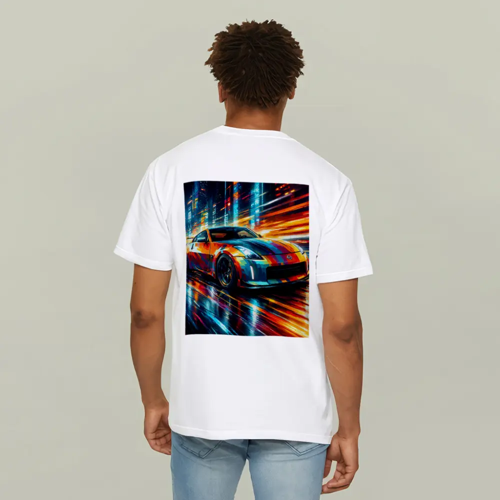 Nissan 350Z Colorful Art City Night – T-Shirts