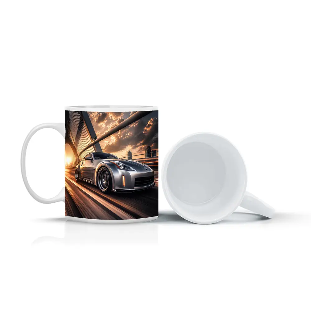 Nissan 350Z Silver Bridge Sunset Drive – Mugs