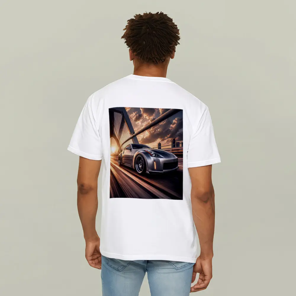 Nissan 350Z Silver Bridge Sunset Drive – T-Shirts