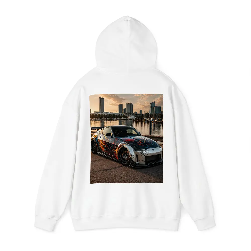 Nissan 350Z Custom Paint Cityscape Waterfront – Hoodies