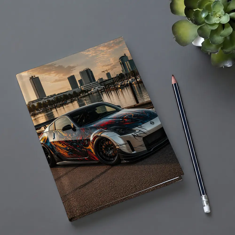 Nissan 350Z Custom Paint Cityscape Waterfront – Notebooks