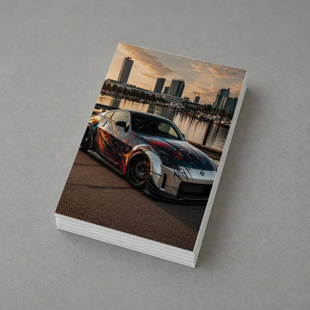 Nissan 350Z Custom Paint Cityscape Waterfront – Postcards