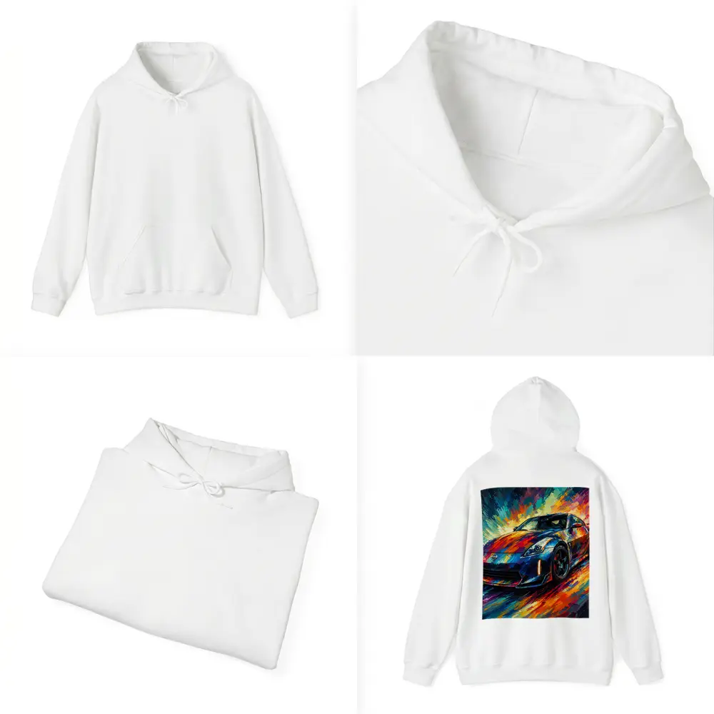 Nissan 350Z Impressionist Colorful Sports Car Art – Hoodies