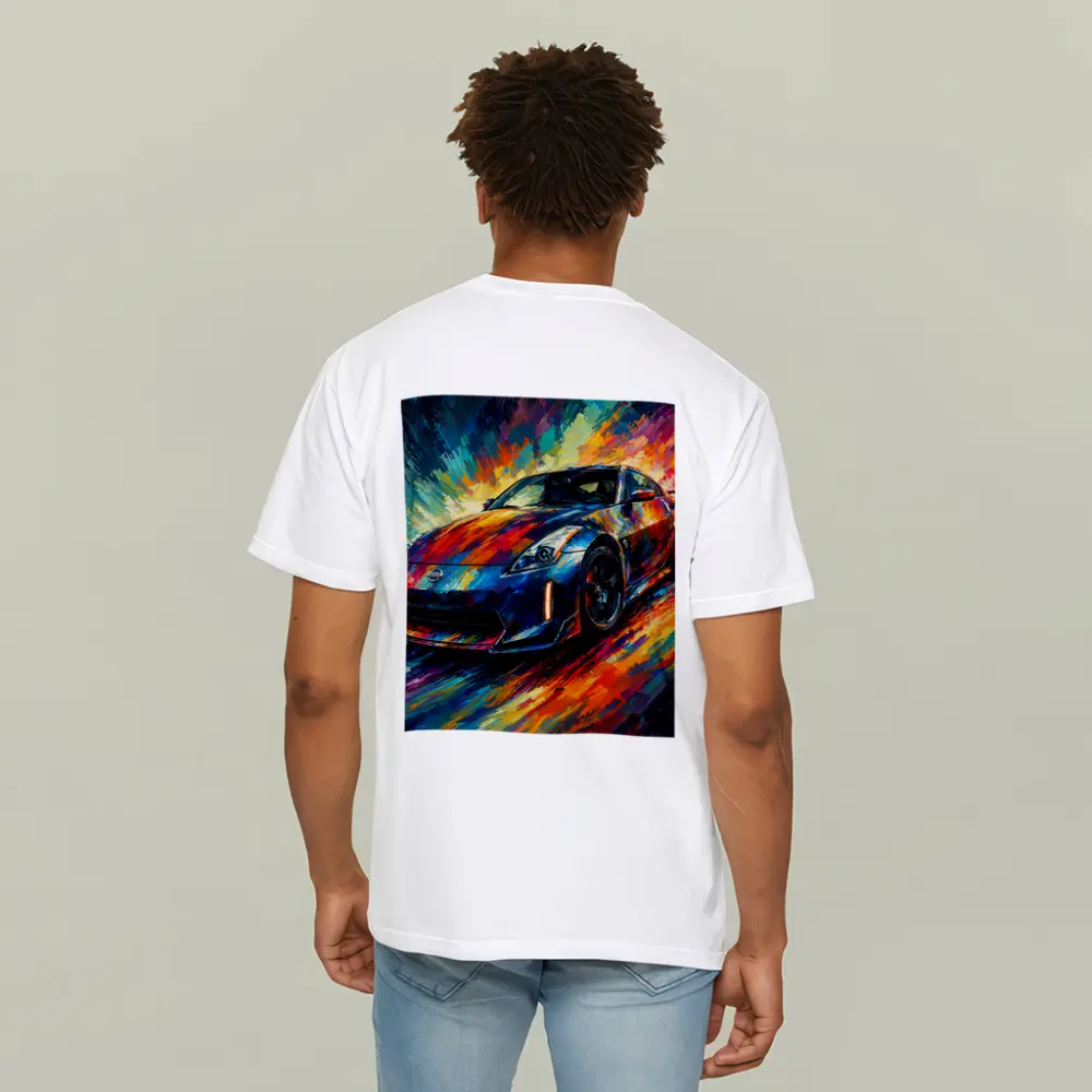 Nissan 350Z Impressionist Colorful Sports Car Art – T-Shirts