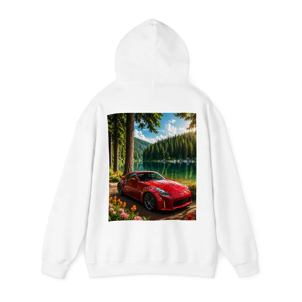 Nissan 350Z Red Sports Car Lake Forest – Hoodies