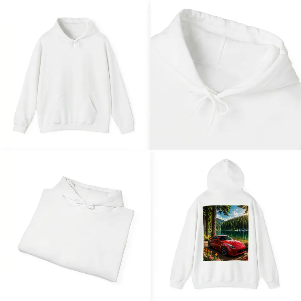 Nissan 350Z Red Sports Car Lake Forest – Hoodies