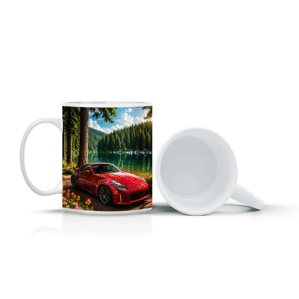 Nissan 350Z Red Sports Car Lake Forest – Mugs