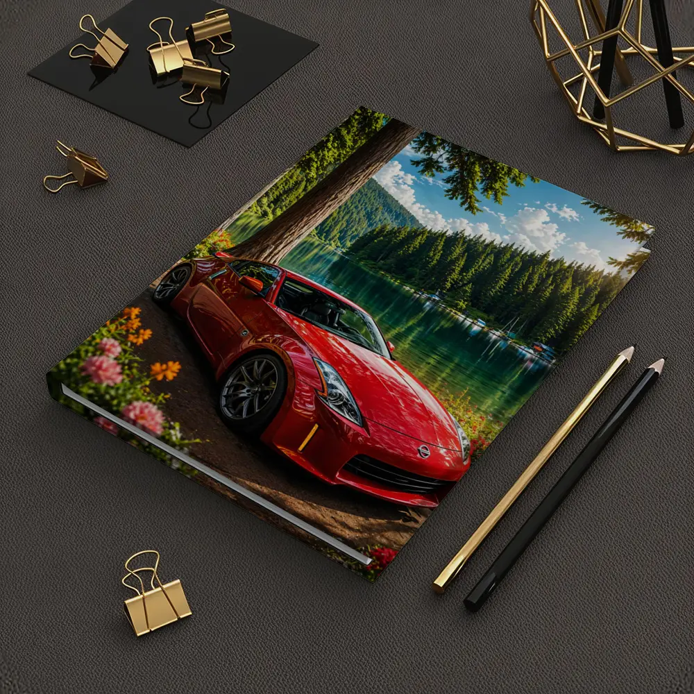 Nissan 350Z Red Sports Car Lake Forest – Notebooks