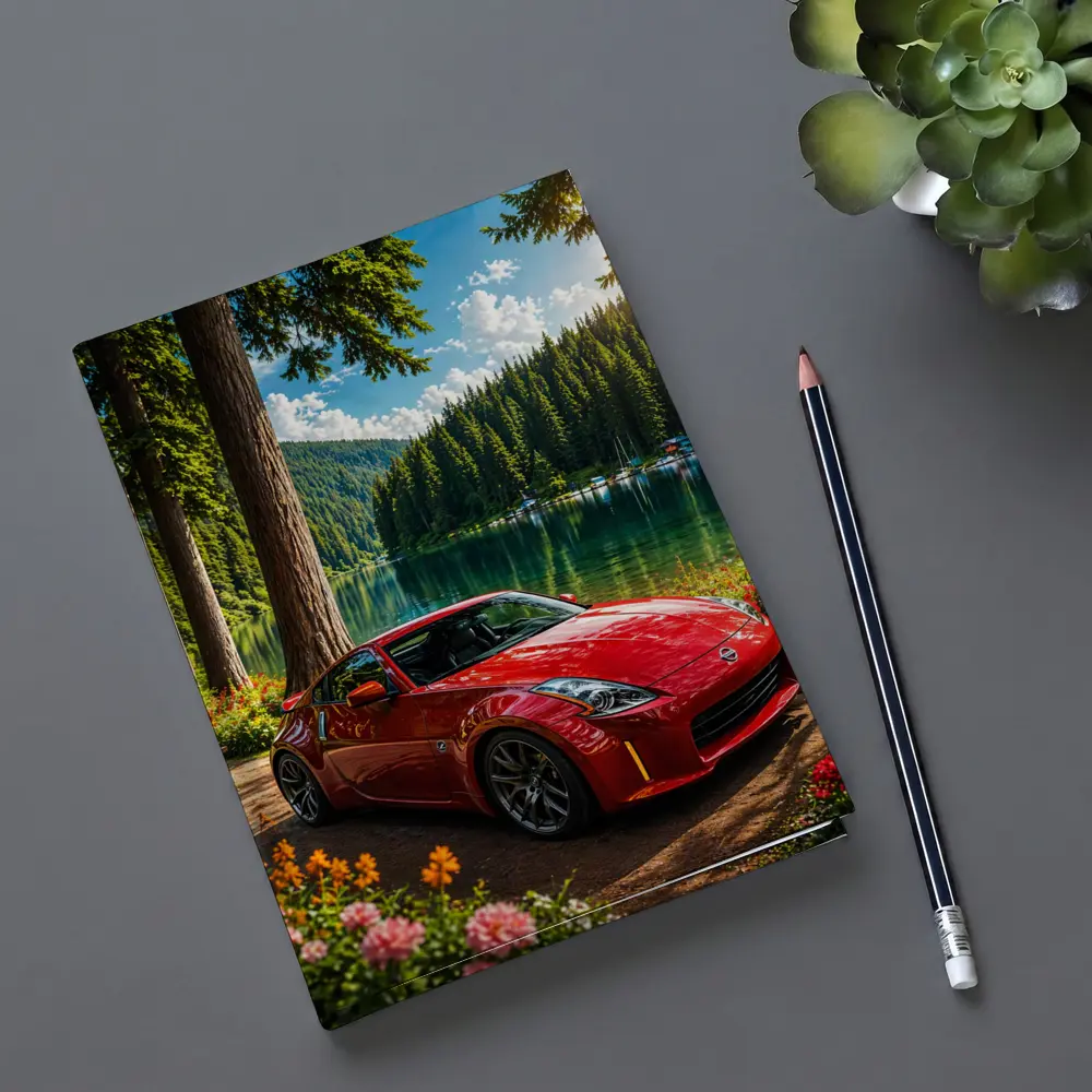 Nissan 350Z Red Sports Car Lake Forest – Notebooks