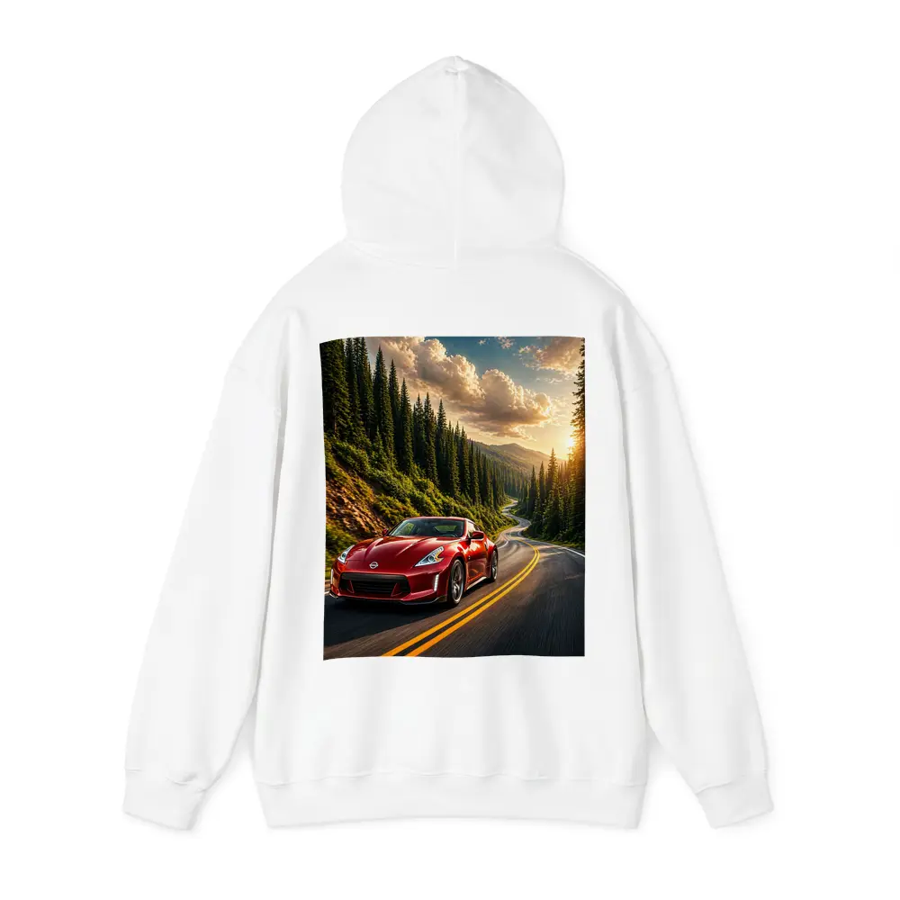 Nissan 370Z Red Mountain Forest Road – Hoodies