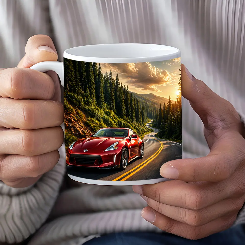 Nissan 370Z Red Mountain Forest Road – Mugs