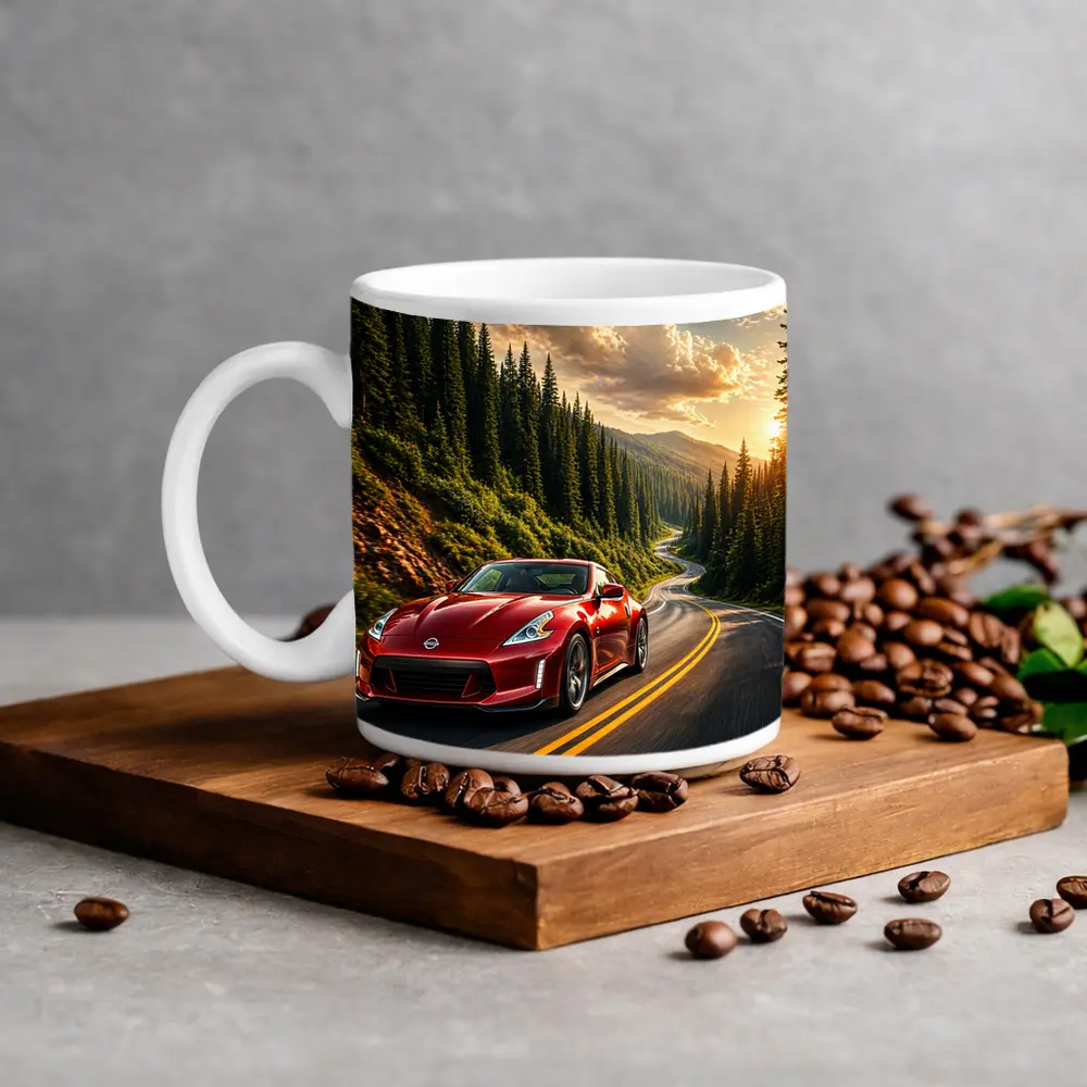 Nissan 370Z Red Mountain Forest Road – Mugs