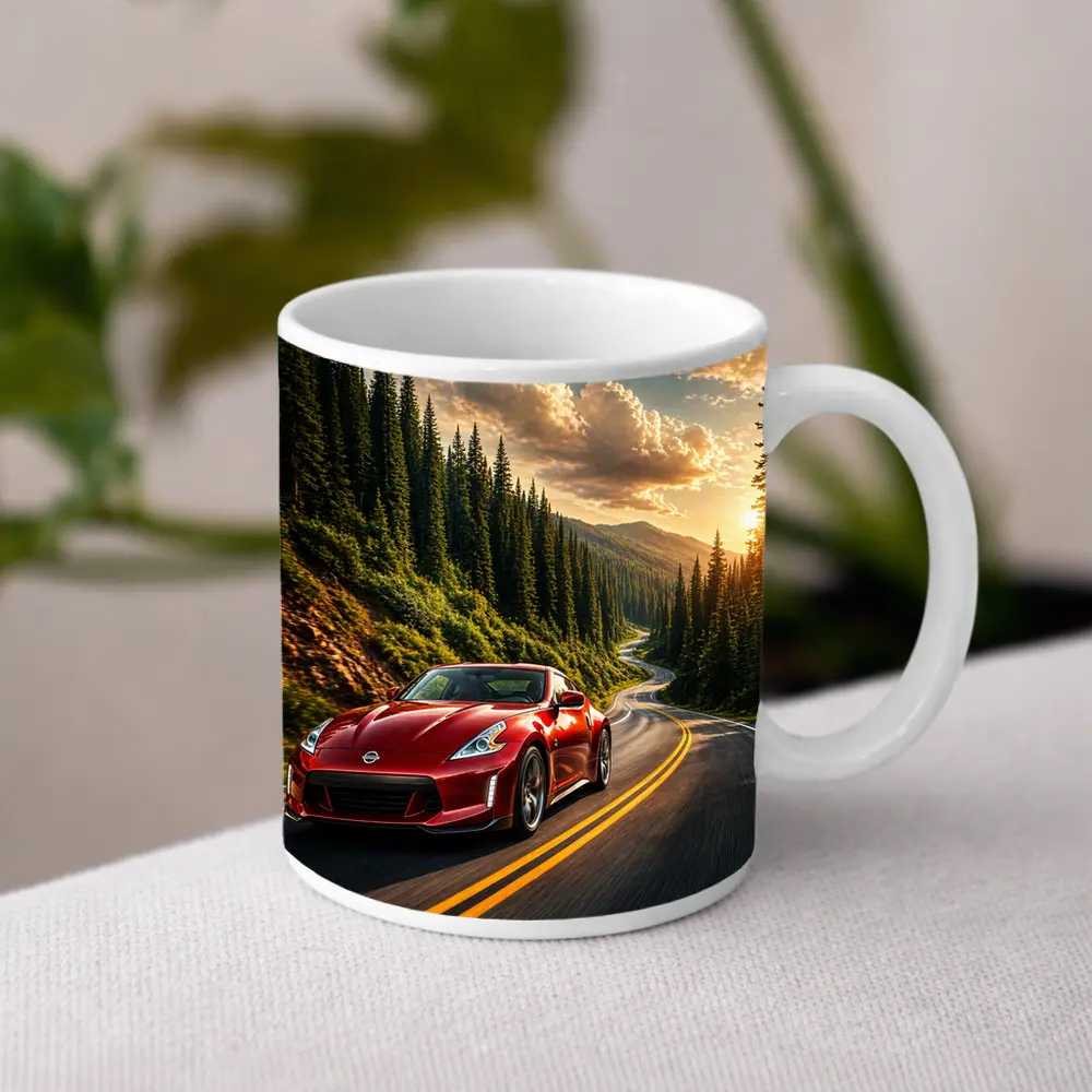 Nissan 370Z Red Mountain Forest Road – Mugs