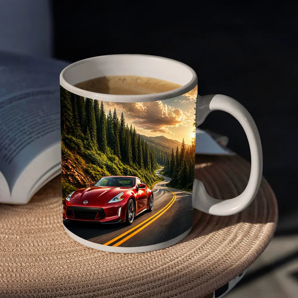 Nissan 370Z Red Mountain Forest Road – Mugs