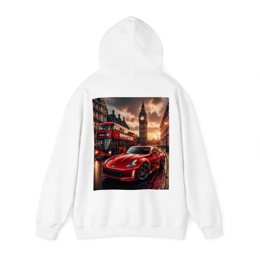 Nissan 370Z Red London Big Ben Street – Hoodies
