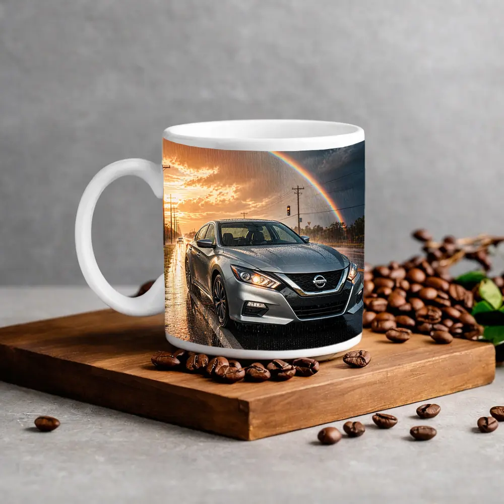 Nissan Altima Wet Road Rainbow Storm – Mugs