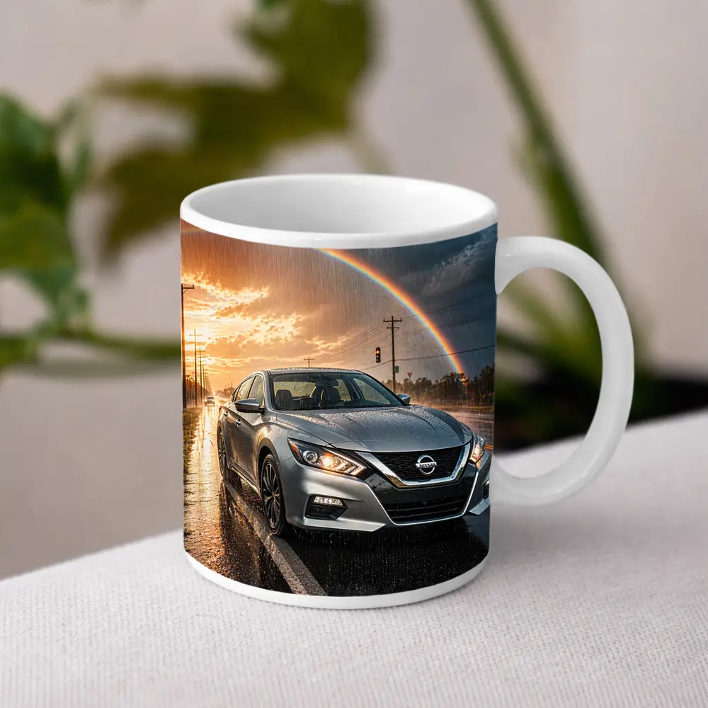 Nissan Altima Wet Road Rainbow Storm – Mugs