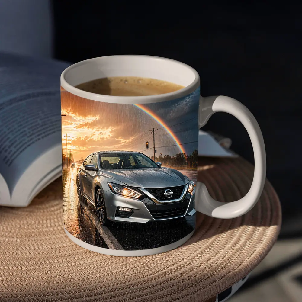 Nissan Altima Wet Road Rainbow Storm – Mugs