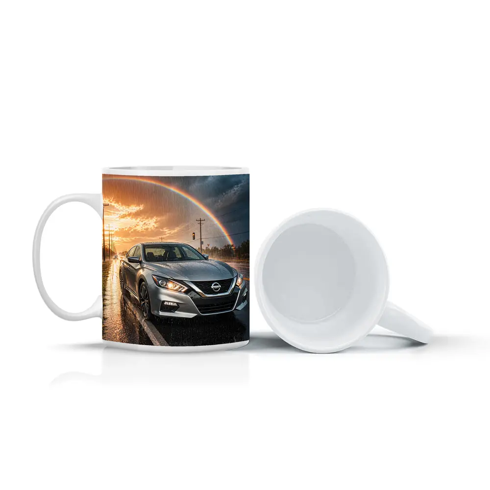 Nissan Altima Wet Road Rainbow Storm – Mugs