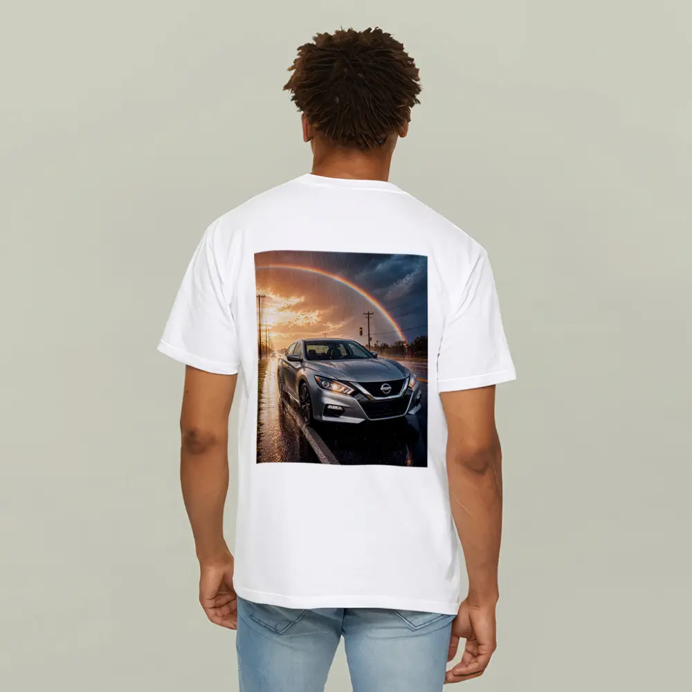Nissan Altima Wet Road Rainbow Storm – T-Shirts