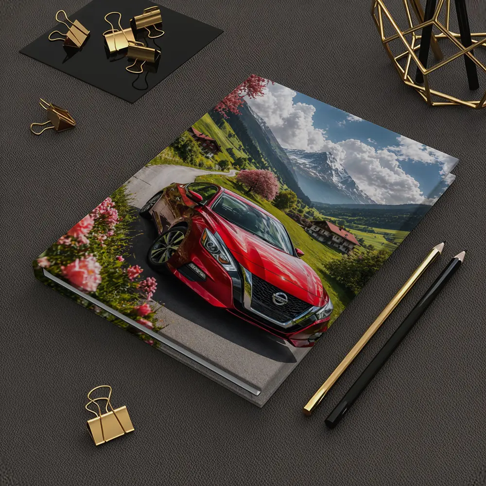 Nissan Altima Red Sedan Alpine Valley Road – Notebooks