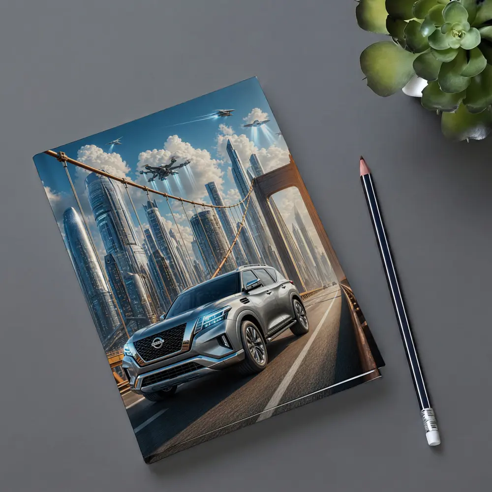 Nissan Armada SUV On Futuristic Bridge – Notebooks