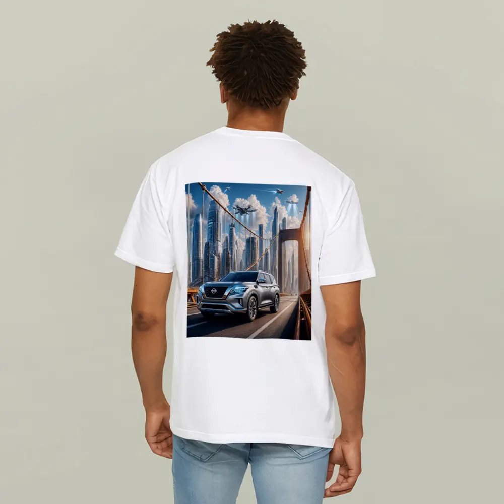 Nissan Armada SUV On Futuristic Bridge – T-Shirts