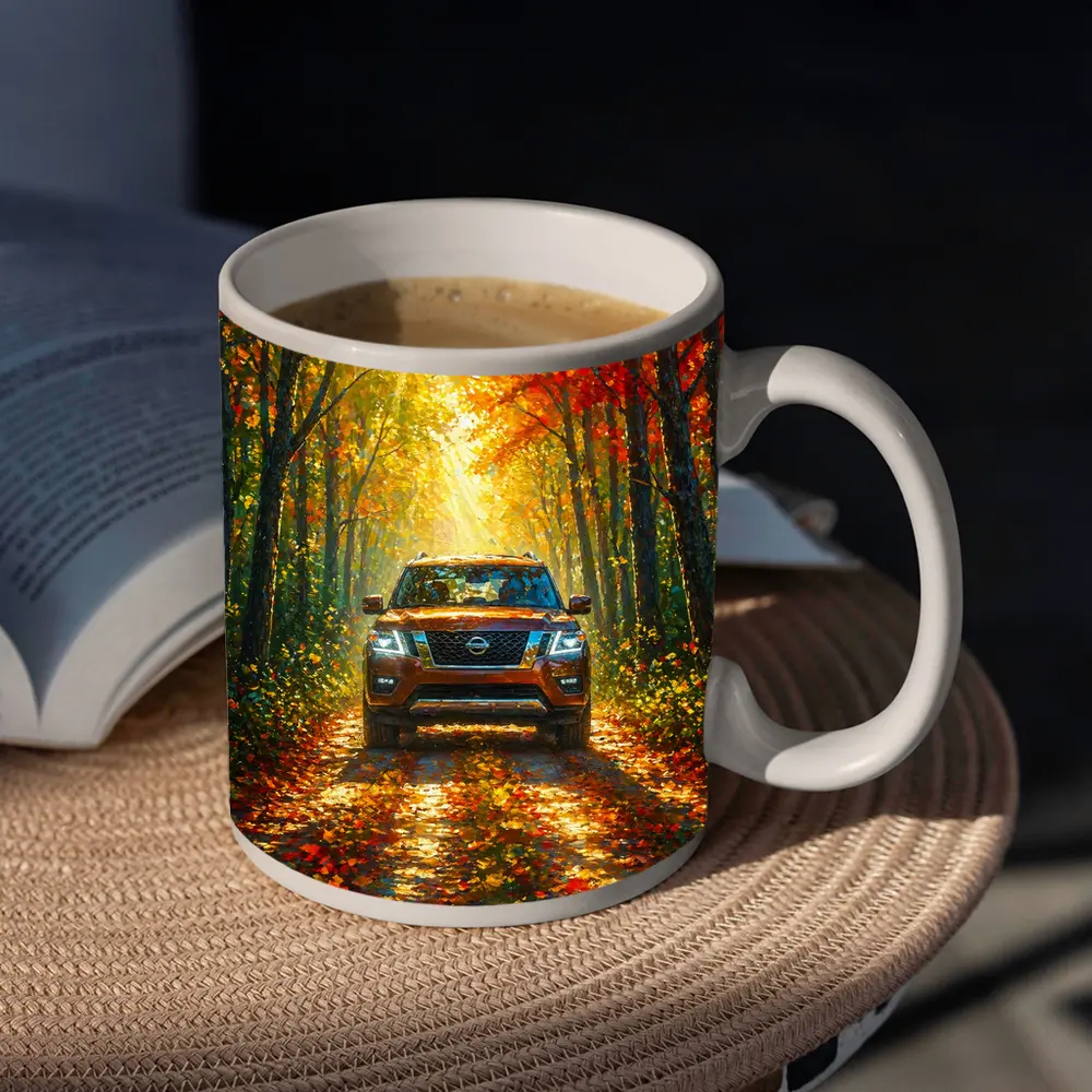 Nissan Armada SUV Autumn Forest Drive – Mugs