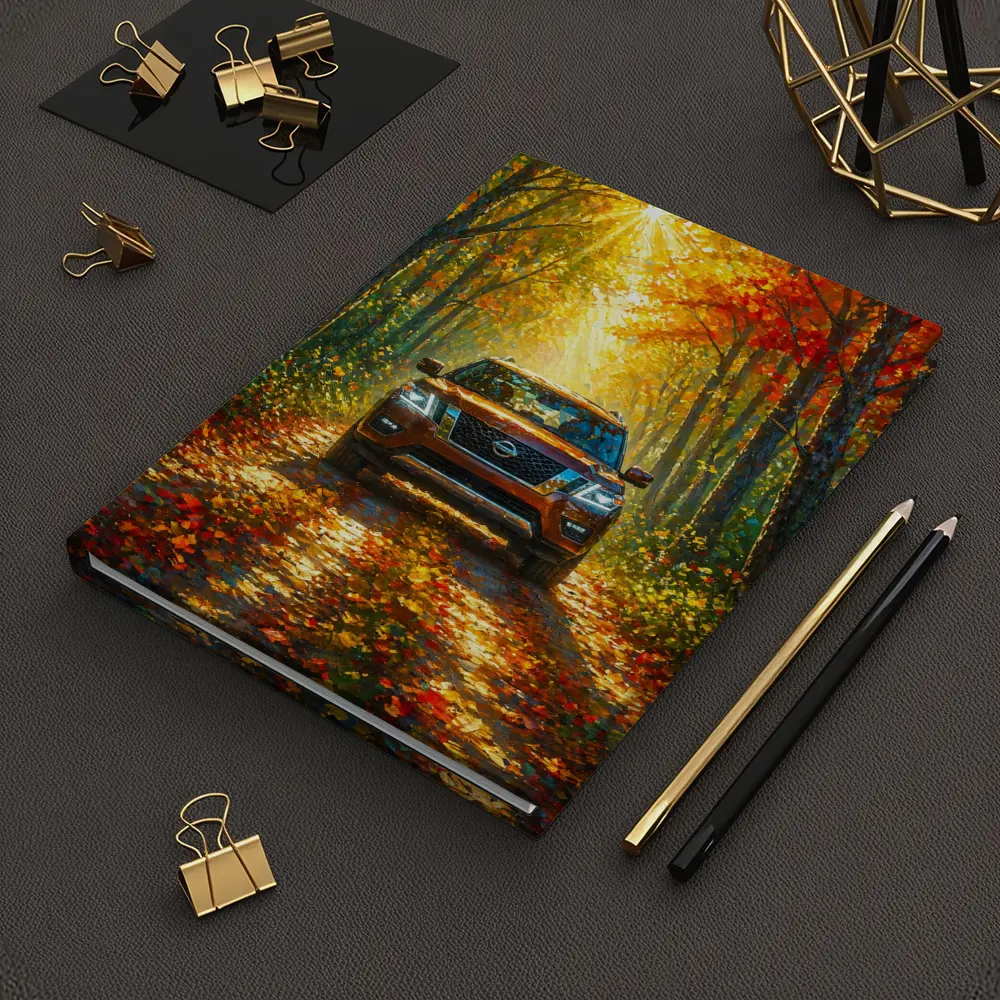Nissan Armada SUV Autumn Forest Drive – Notebooks