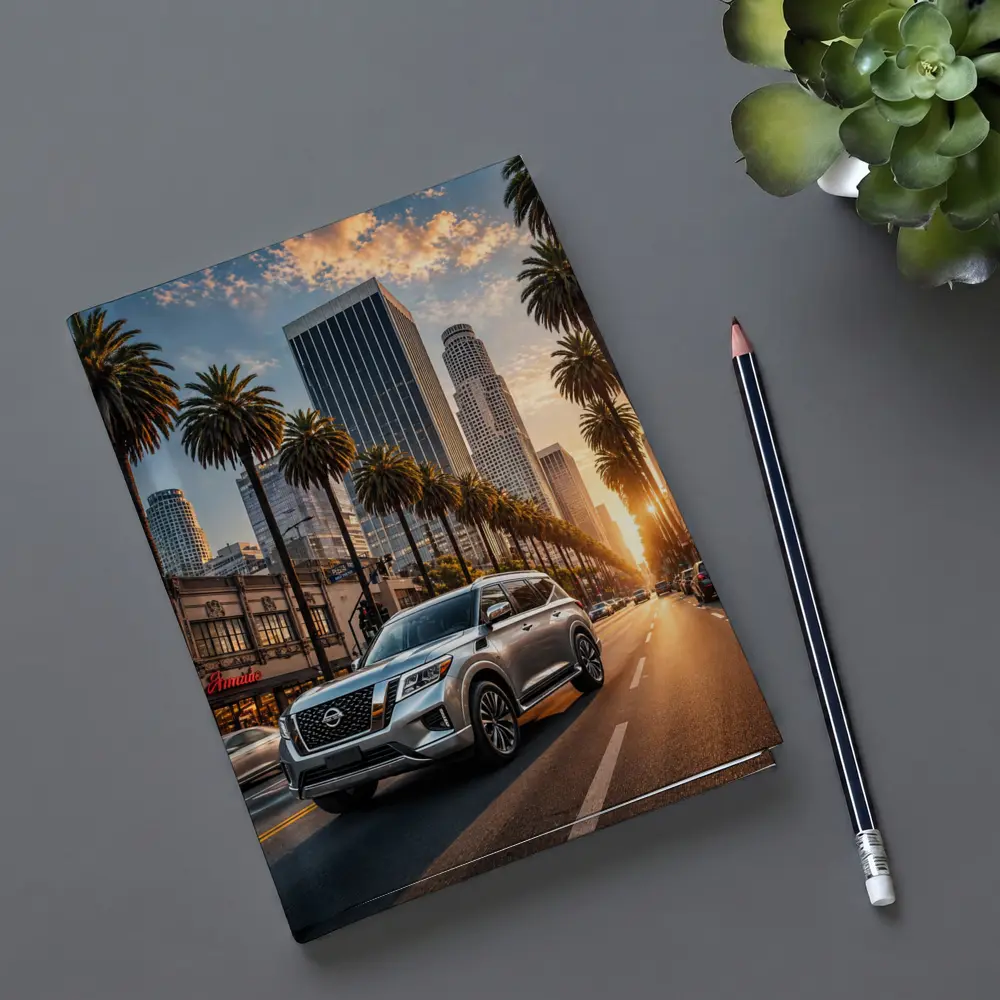 Nissan Armada Cruising Los Angeles Sunset Street – Notebooks