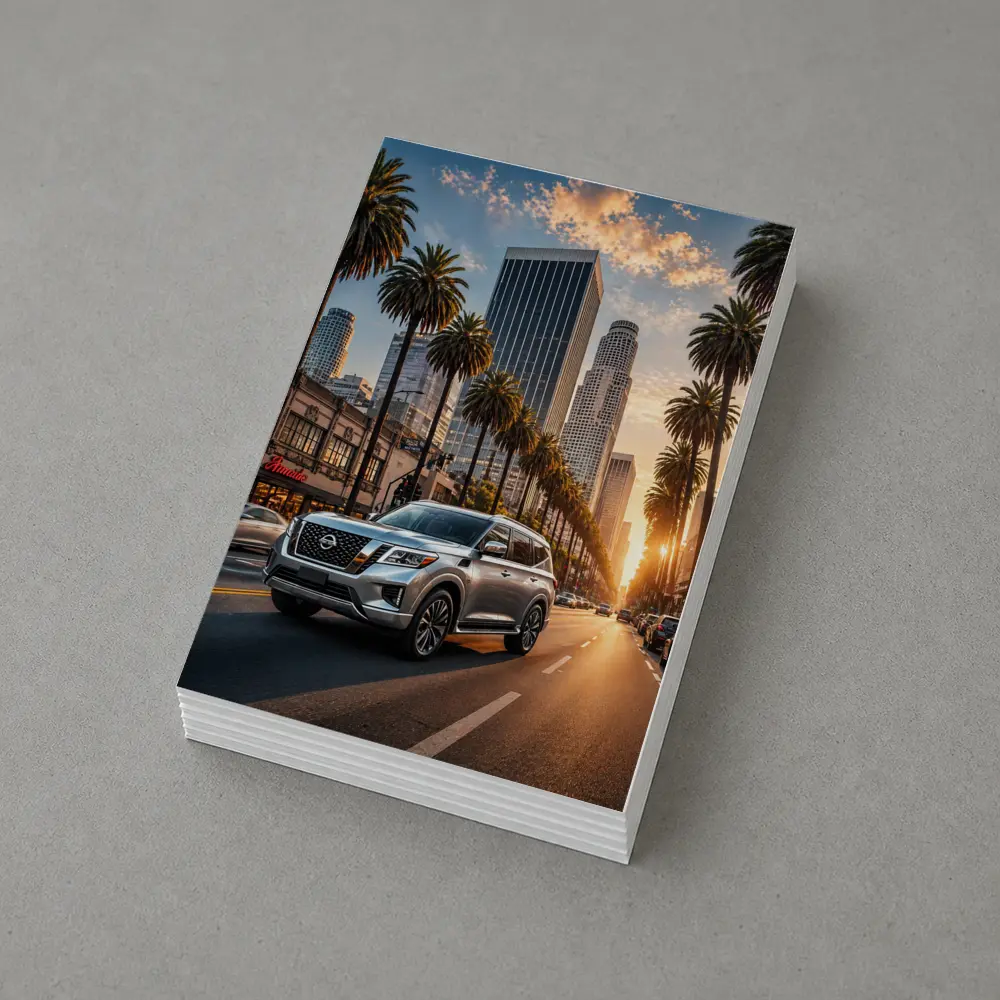 Nissan Armada Cruising Los Angeles Sunset Street – Postcards