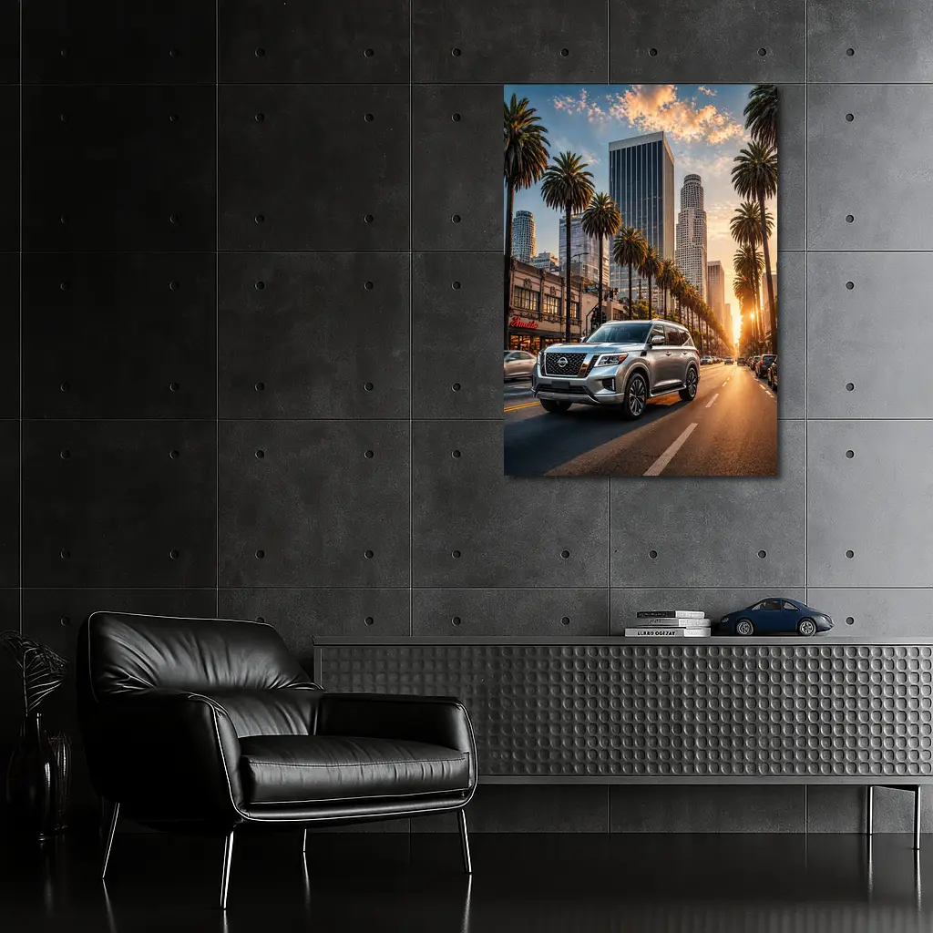 Nissan Armada Cruising Los Angeles Sunset Street – Wall Art