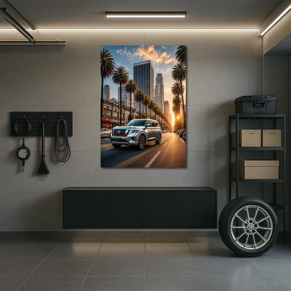 Nissan Armada Cruising Los Angeles Sunset Street – Wall Art