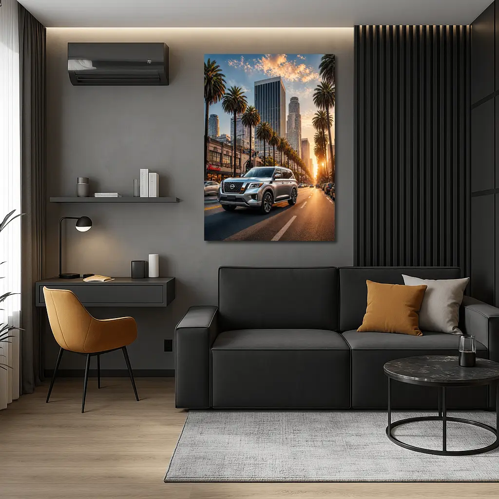 Nissan Armada Cruising Los Angeles Sunset Street – Wall Art