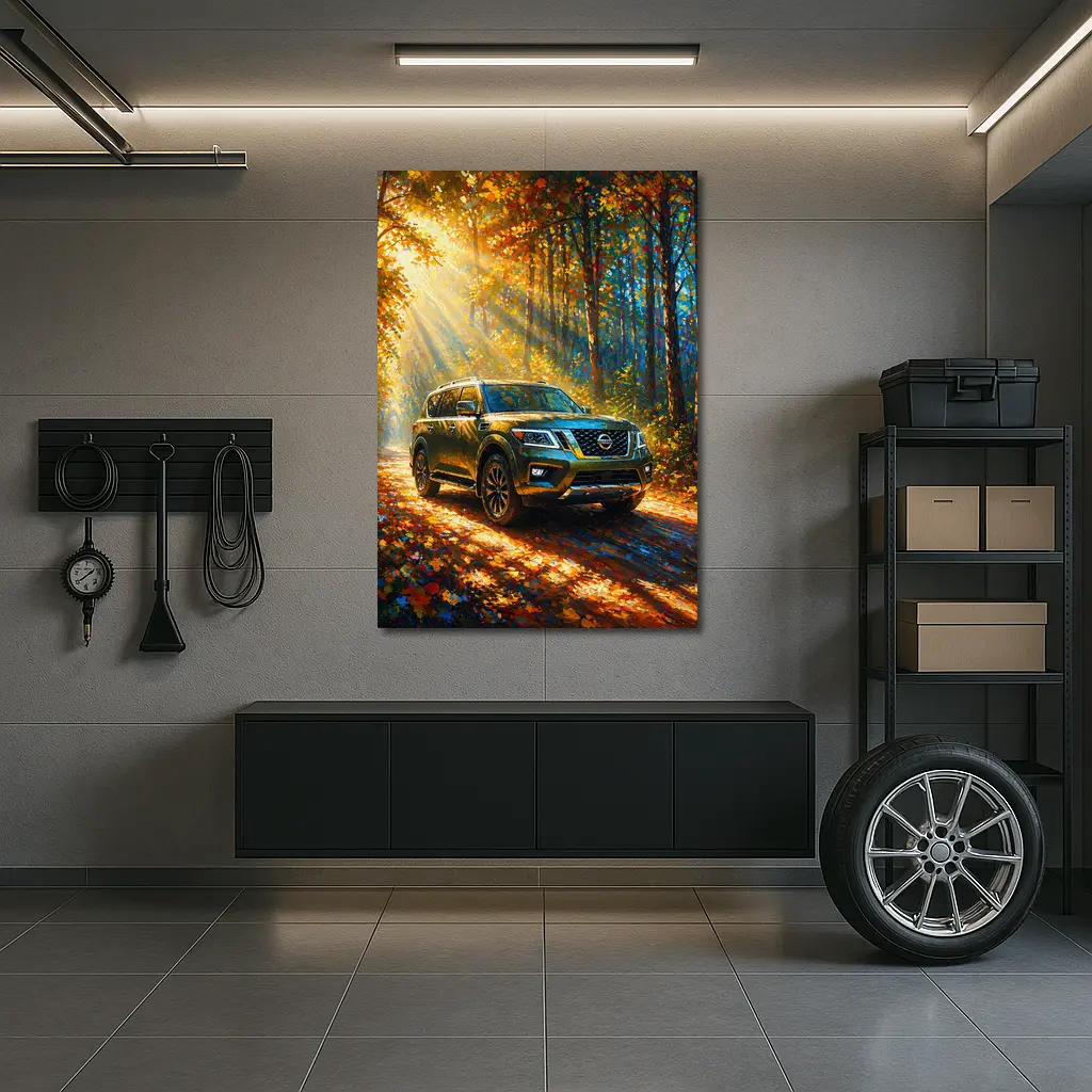 Nissan Armada Forest Autumn Impressionism Art – Wall Art