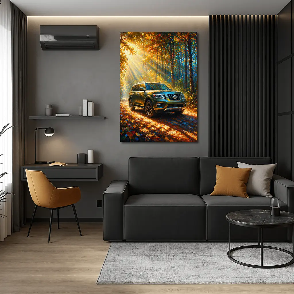 Nissan Armada Forest Autumn Impressionism Art – Wall Art