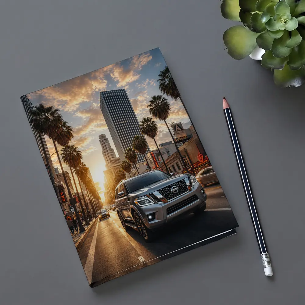 Nissan Armada SUV Los Angeles Sunset Street – Notebooks