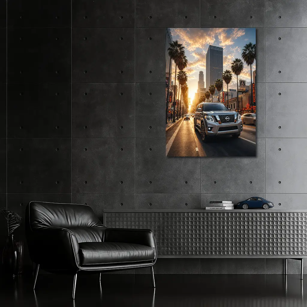 Nissan Armada SUV Los Angeles Sunset Street – Wall Art