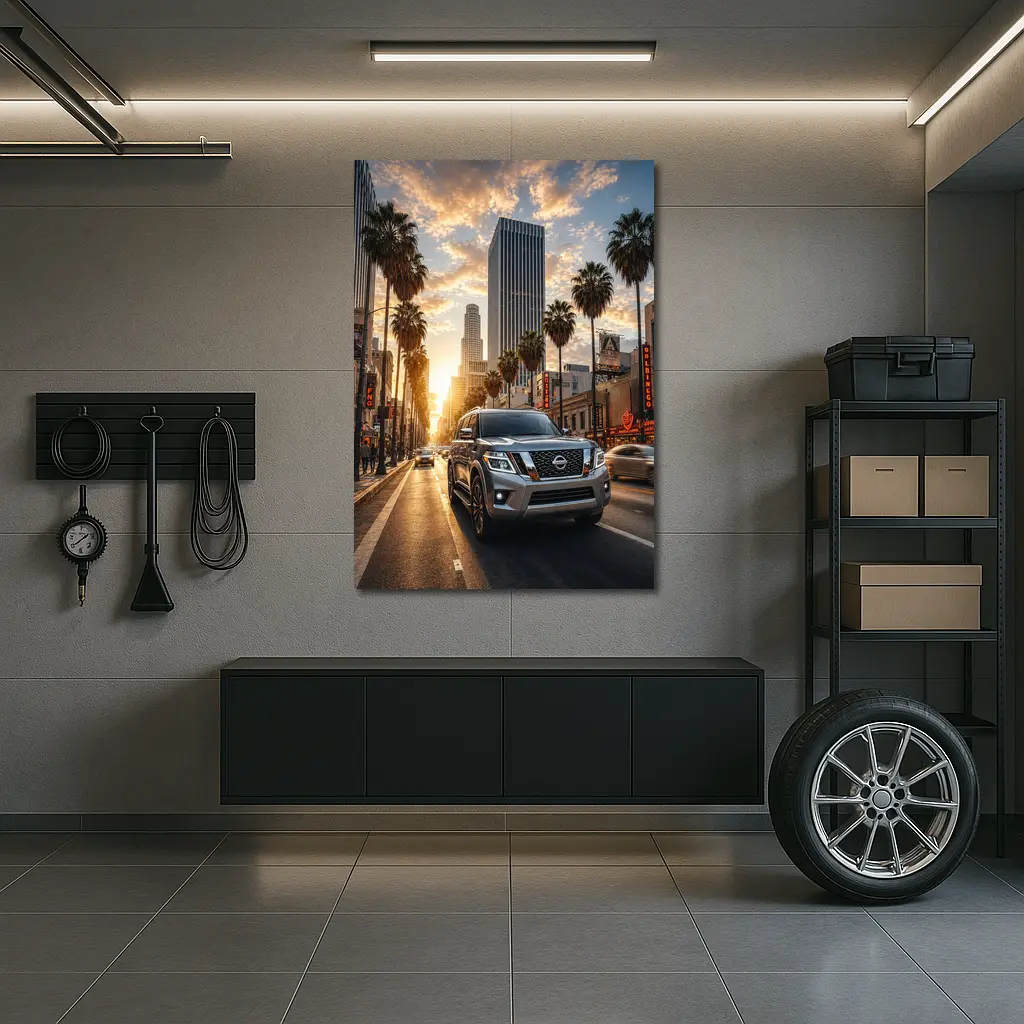 Nissan Armada SUV Los Angeles Sunset Street – Wall Art