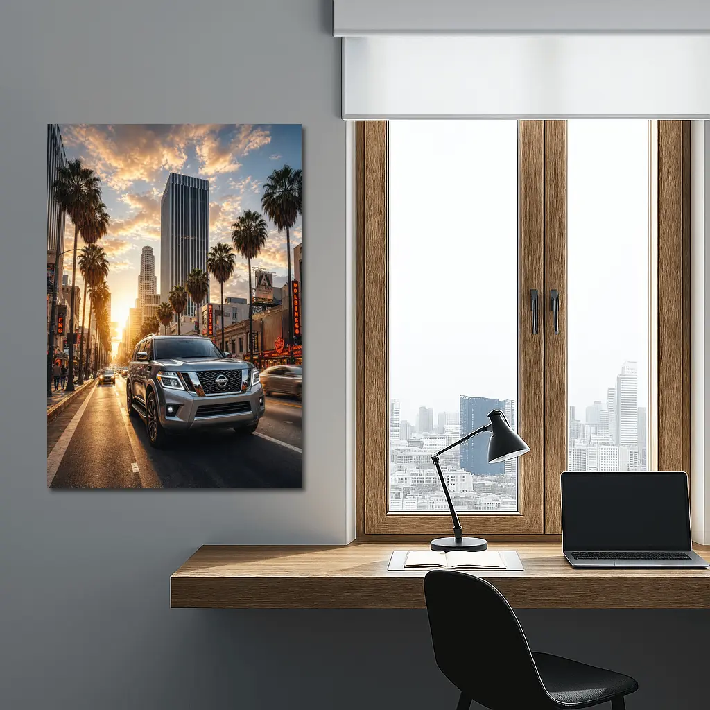 Nissan Armada SUV Los Angeles Sunset Street – Wall Art