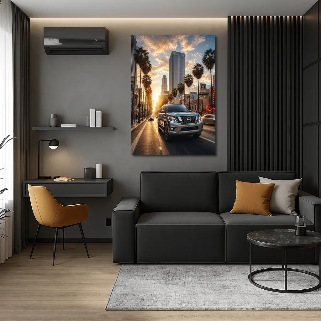 Nissan Armada SUV Los Angeles Sunset Street – Wall Art