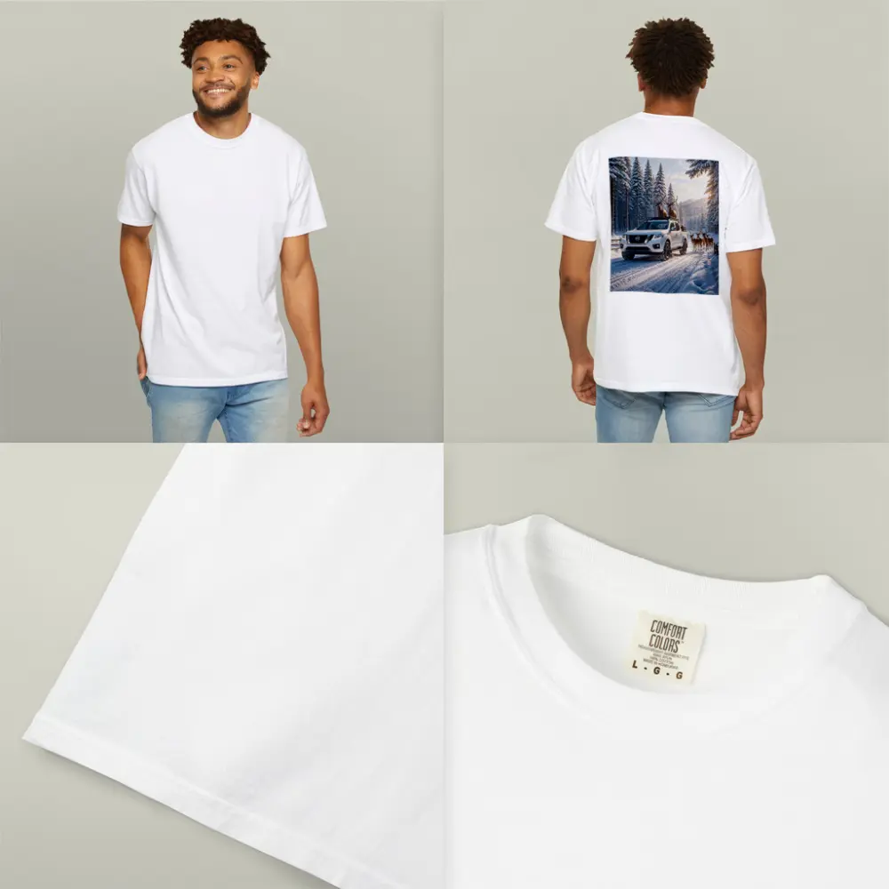 Nissan Frontier Truck Snowy Forest Deer – T-Shirts