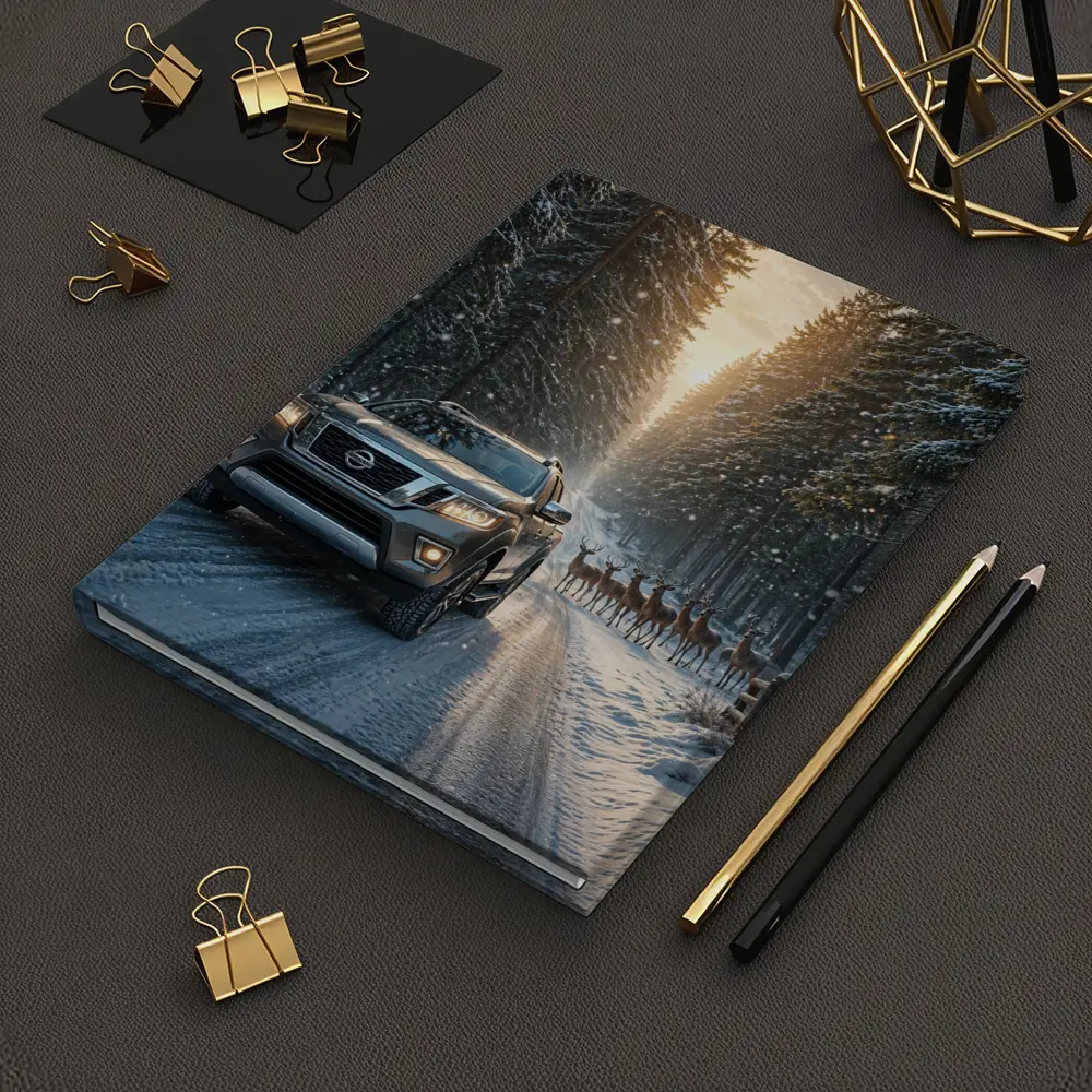 Nissan Frontier SUV Snowy Forest Deer – Notebooks